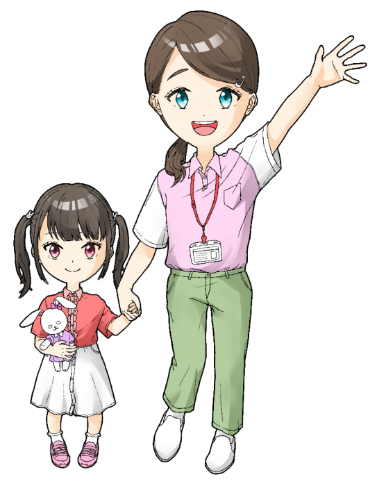 スタッフと子供
